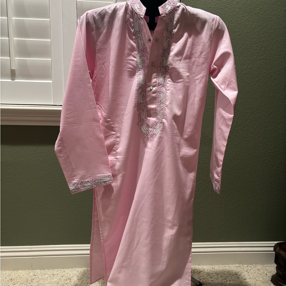 Pink cotton kurta and beige cotton pajama(never worn )